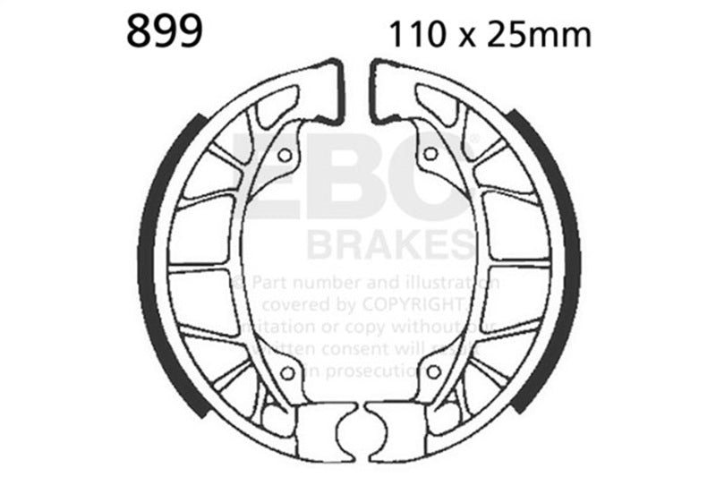 EBC 06 Piaggio Typhoon 50/SE Rear Brake Shoe