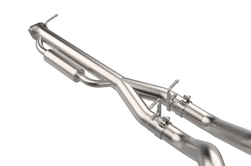 aFe 21-24 Ford F-150 Vulcan Series 3 IN to 3-1/2 IN Stainless Steel Cat-Back Exhaust System - Black