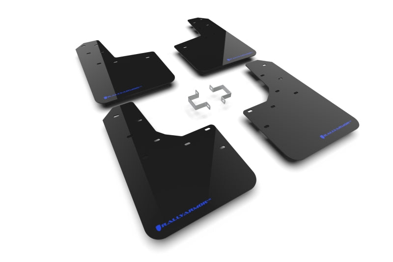Rally Armor 23-25 Ford Ranger Raptor Black UR Mud Flap Blue Logo