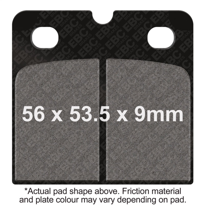 EBC 84-88 BMW K 75 75-S Front Left/Right Semi-Sintered Vee Brake Pads