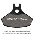 EBC 08-15 Can Am DS 450 2x4/EFi (Road Model w/Hand Brk) Frt Left/Right R Series Sintered Brake Pads