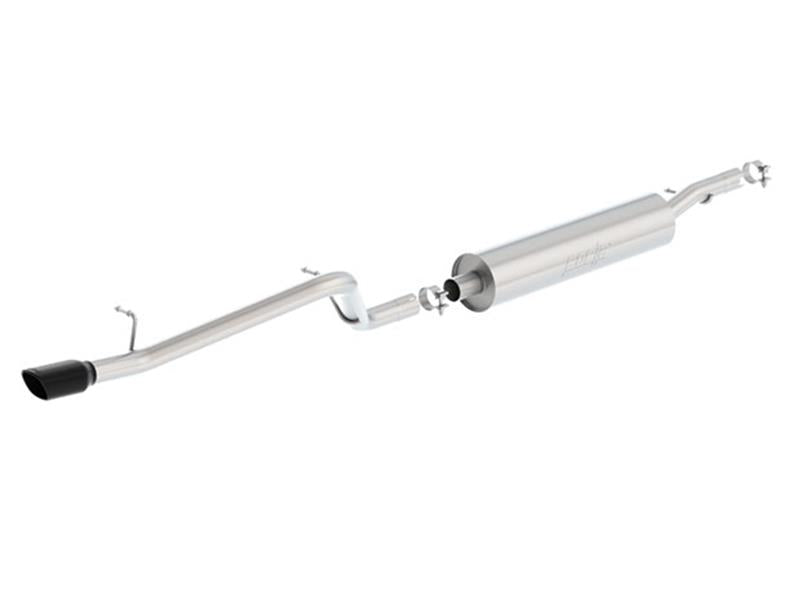 Borla 12-16 Jeep Wrangler V6 4WD Dirt Sport Cat-Back 2.5in Single Square Rolled Angle Cut Rear