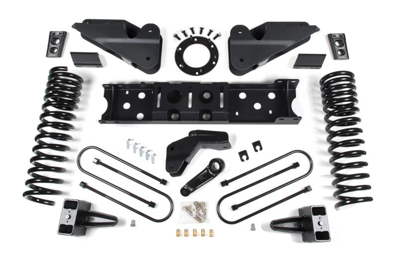 Zone Offroad 2019 Ram 3500 4.5in Radius Arm Brkt 2in Rr Block w/o Overload 8-Bolt TCase Nitro Shocks