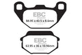 EBC 07-09 Kawasaki KSF 50 KFX Front Left R Series Sintered Brake Pads