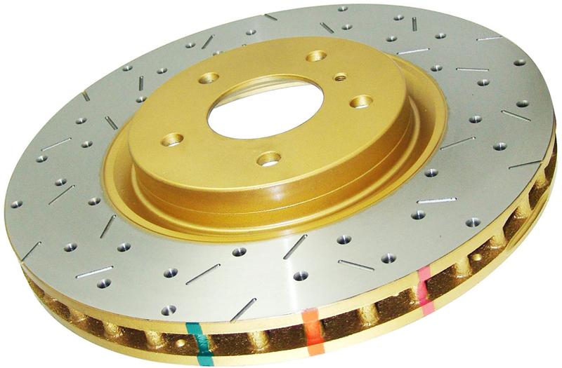 DBA 10+ Toyota 4Runner/FJ Cruiser Rear Drilled and Slotted 4000 Series Rotor