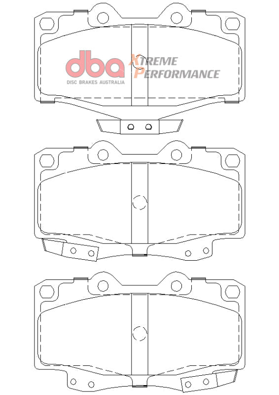 DBA 92-99 Toyota Land Cruiser XP Performance Front Brake Pads