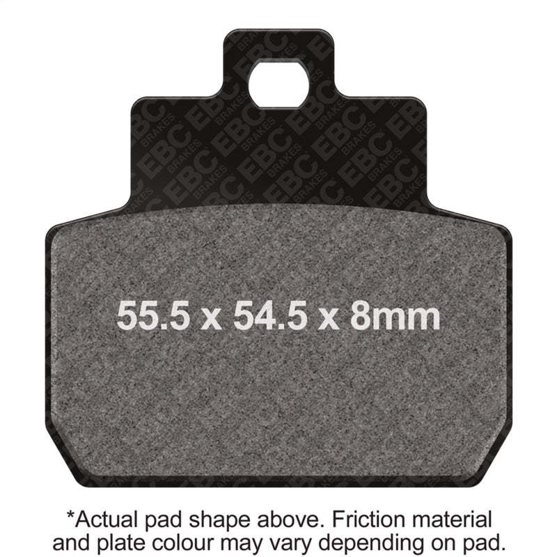 EBC 07-09 Piaggio MP3 3 Wheeler 250cc 12in Rear Wheel Rear Left FA-SFA-TT-X Brake Pads