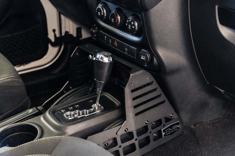 DV8 07-18 Jeep Wrangler JK Center Console Molle Panels & Device Bridge