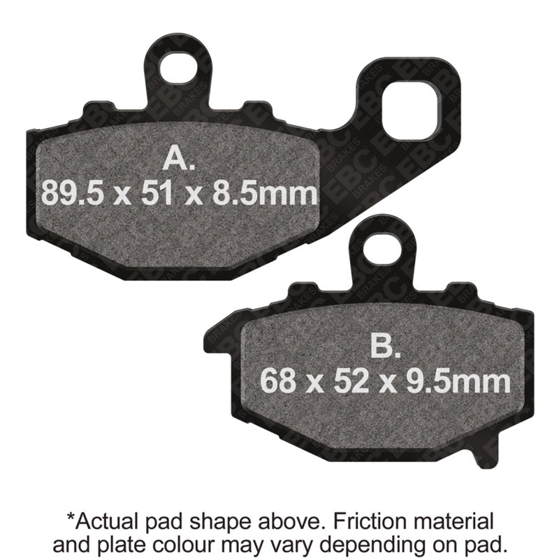 EBC 1993 Kawasaki ZR 550 Zephyr Rear Left/Right FA-SFA-TT-X Brake Pads
