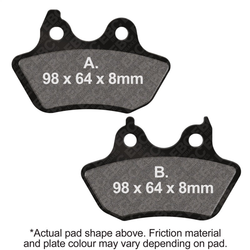 EBC 2007 Harley-Davidson Softail FLSTF Fat Boy Rear Right FA-SFA-TT-X Brake Pads