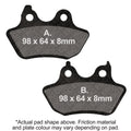EBC 2007 Harley-Davidson Softail FLSTF Fat Boy Rear Right FA-SFA-TT-X Brake Pads