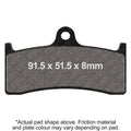 EBC 96-99 Kawasaki ZX 750 ZX7RR ZX (6 Pist Nissin Caliper) Front Left/Right Sintered HH Brake Pads