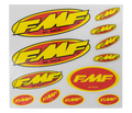 FMF Racing 5In Jersey Sticker (Yel/Red) (50 Pack)
