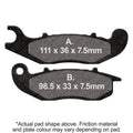 EBC 13-21 Honda CRF 250 L Front Left FA-SFA-X Brake Pads