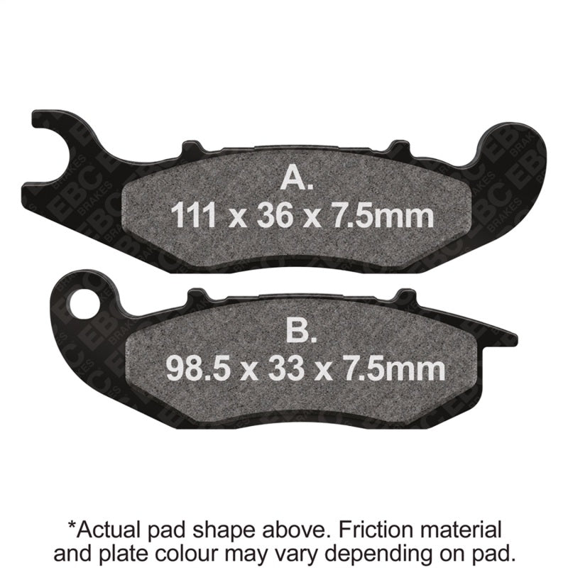 EBC 13-21 Honda CRF 250 L Front Left FA-SFA-X Brake Pads