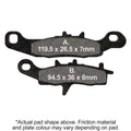 EBC 97-00 Kawasaki KX 80 Front Left R Series Sintered Brake Pads