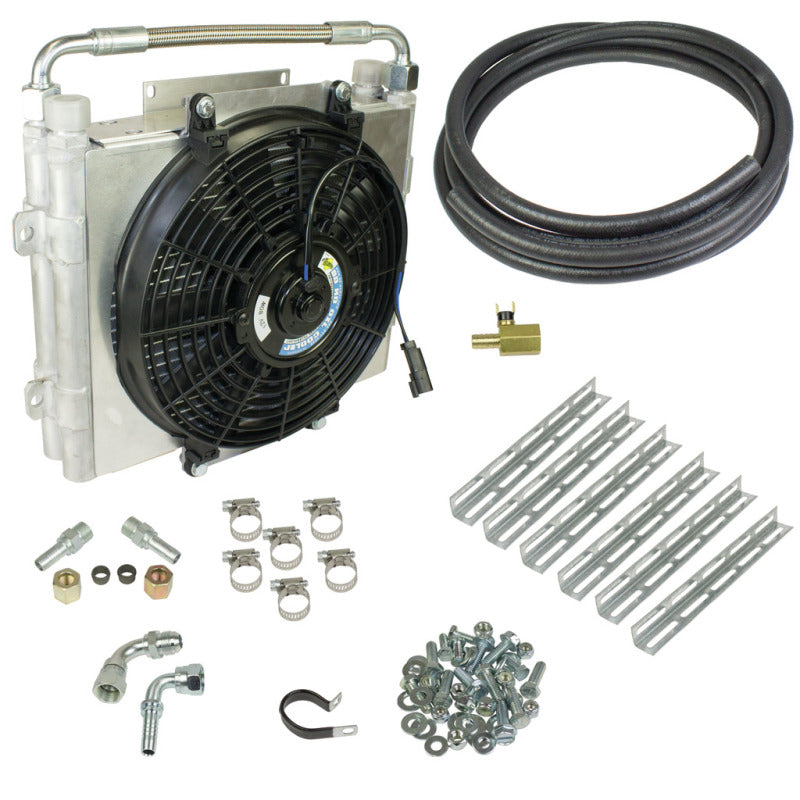 BD Diesel Xtrude Double Stacked Transmission Cooler Kit - Universal 1/2in Tubing