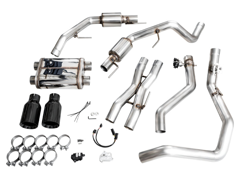 AWE Gen 3 Raptor R SwitchPath Exhaust - Diamond Black Tips