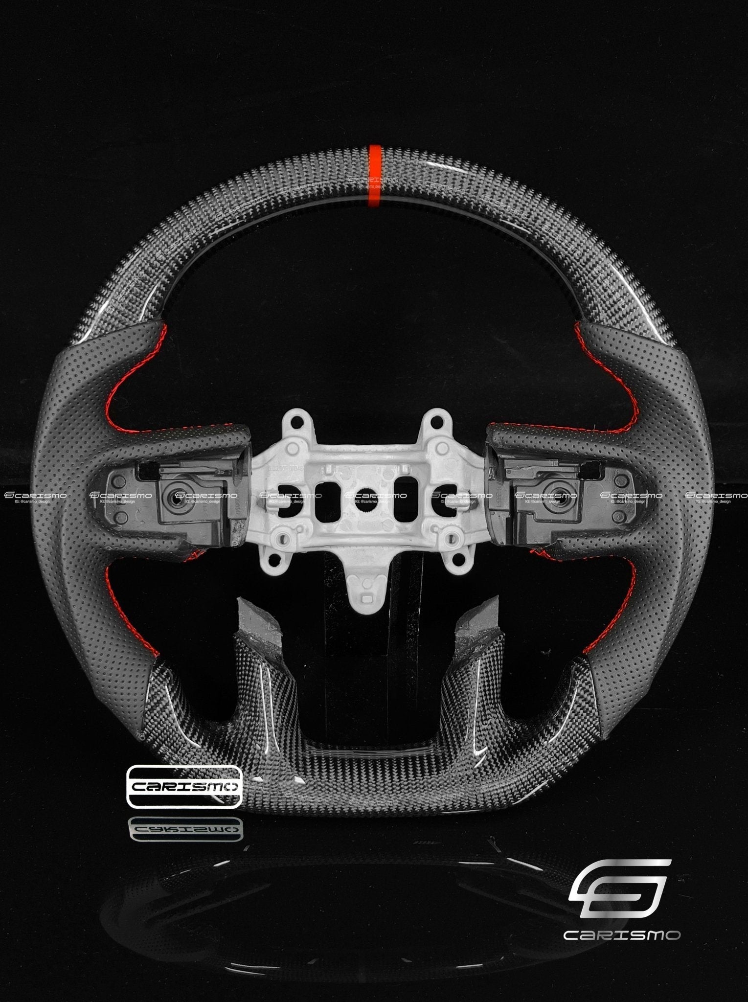 Carismo Steering Wheel For Ram 1500 TRX (DT) - Sport - Gloss Carbon - Perforated Leather