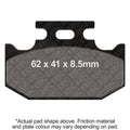 EBC 89-93 Kawasaki KX G/H/J Rear Left/Right FA-SFA-TT-X Brake Pads