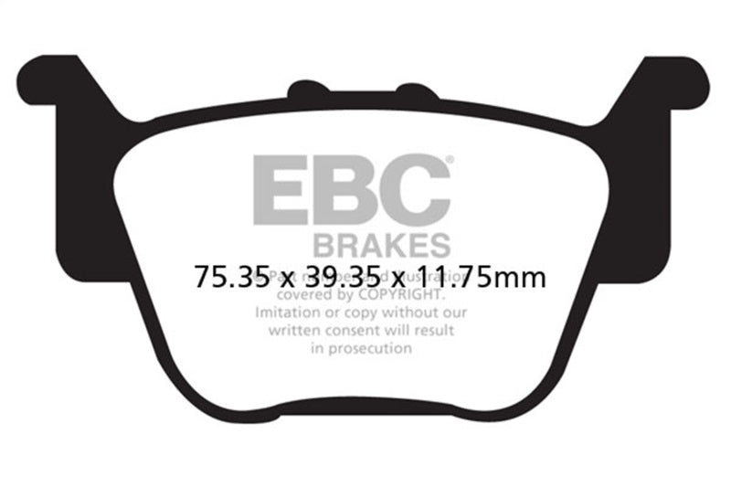 EBC 09-12 Honda TRX 420 FPA Fourtrax Rancher AT (w/Pwr Steer) Frt Left R Series Sintered Brake Pads