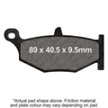 EBC 14-23 Suzuki GSX 1300 Hayabusa (w/Brembo Caliper/ABS) Rear Left/Right Semi-Sintered V Brake Pads