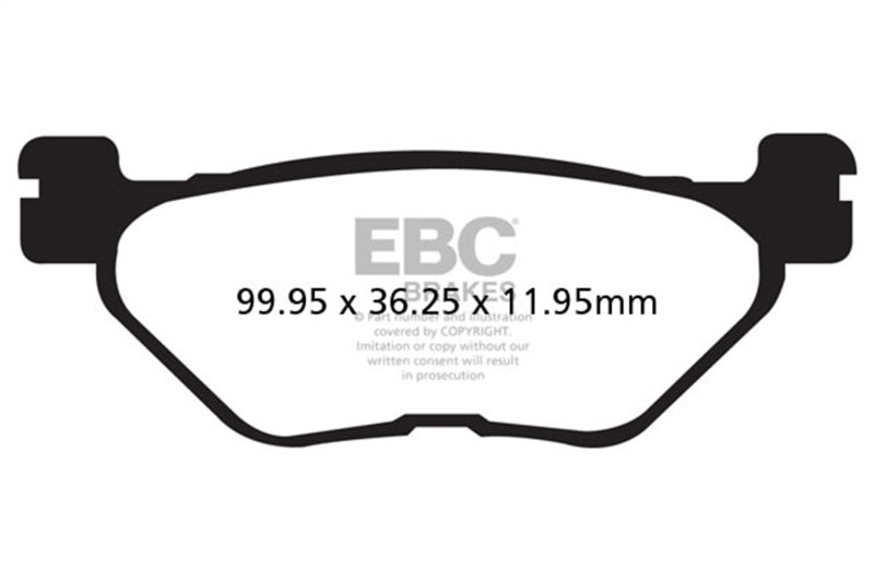 EBC 15-16 Yamaha XP 500 T-Max 530cc Rear Left Sintered R/HH Brake Pads