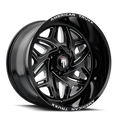 American Truxx AT1914 Euphoria 22x12 / 6x135 BP / -44mm Offset / 87.1mm Hub Gloss Black Milled Wheel
