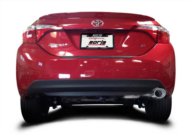 Borla 14-17 Toyota Corolla S 1.8L AT/MT FWD 4Dr S-Type Single Oval Rolled Angle-Cut Rear Sec Exhaust