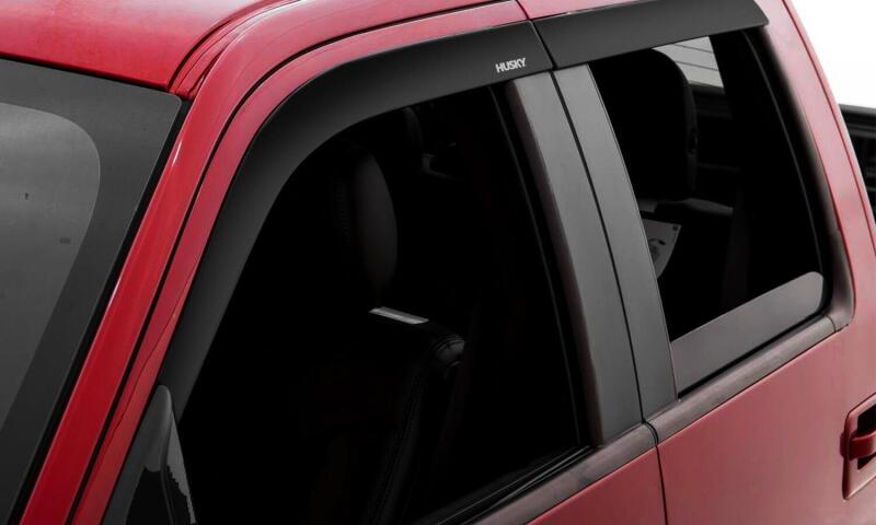 Husky Liners 09-18 Dodge RAM 1500 Quad Cab In-Channel Mount Ventvisor Low Profile (4pc) - Smoke