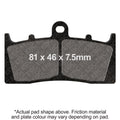 EBC 00-07 BMW K 1200 LT Evo (w/ABS/Loose Bobbin Type) Front Left/Right Sintered HH Brake Pads