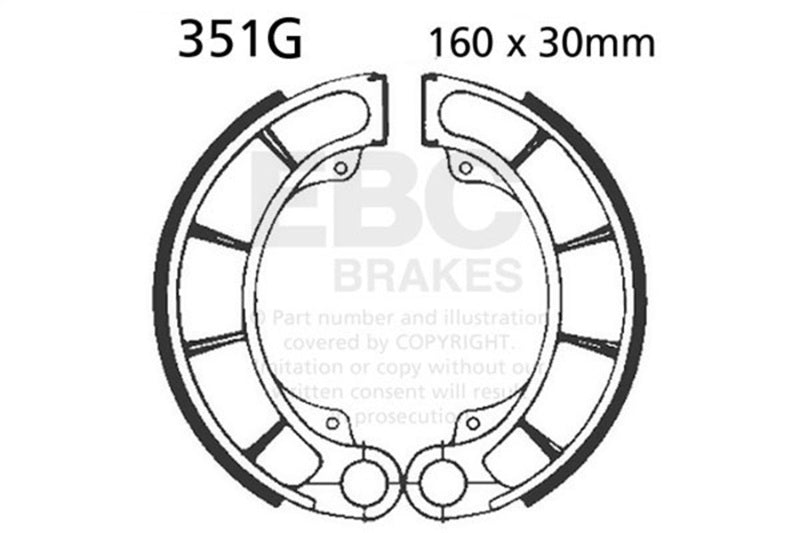 EBC 00-06 Honda TRX 350 Rancher ES 4x4 Front Left Sintered HH Brake Pads
