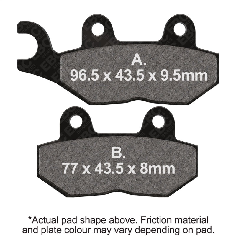 EBC 02-06 Triumph Hinckley Bonneville America 790cc Rear Left Sintered R/HH Brake Pads