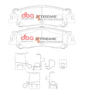 DBA 2022+ Toyota Landcruiser 300 Series XP Xtreme Performance Rear Brake Pads w/ Shims & Clips