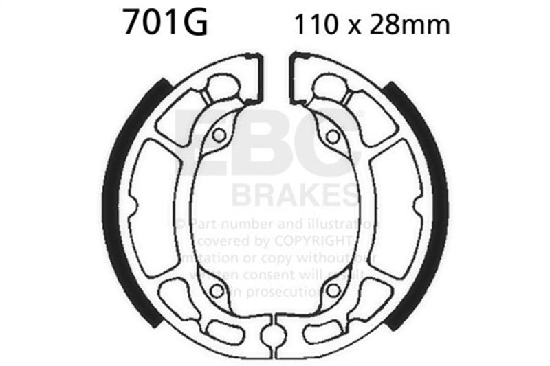 EBC 80-81 Kawasaki KDX 80 A Front Left Sintered HH/R Brake Pads