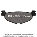 EBC 06-08 Yamaha CP 250 Morphus Rear Left FA-SFA-TT-X Brake Pads
