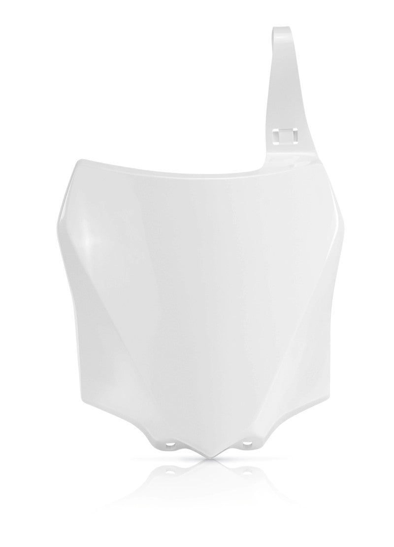 Acerbis 14-25 Kawasaki KX85/14-21 KX100/ 22-25 KX112 Front Number Plate - White