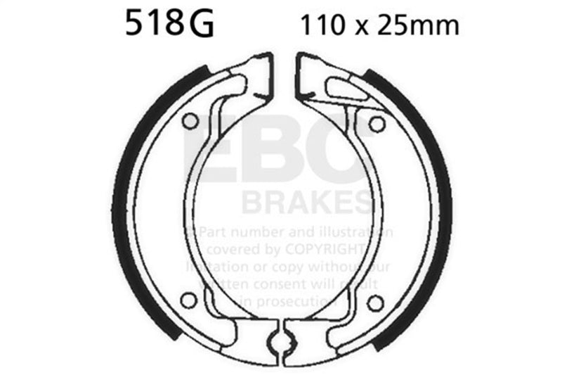 EBC 88-90 Yamaha DT 50 Front Left/Right Sintered HH/R Brake Pads