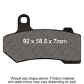 EBC 15-23 Harley-Davidson FLHR Road King Front Left/Right FA-SFA-X Brake Pads