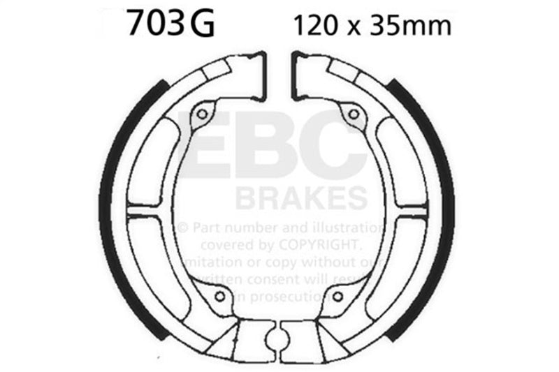 EBC 83-85 Kawasaki KDX 200 A Front Left Sintered HH/R Brake Pads