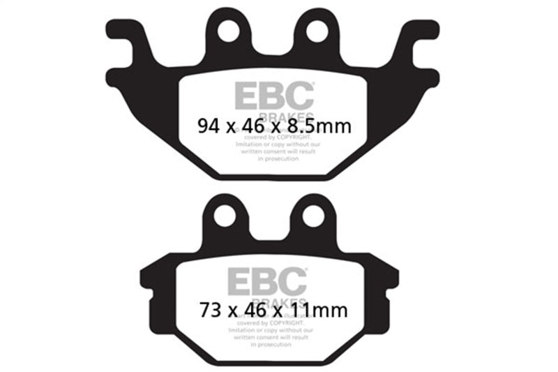 EBC 12-24 Kawasaki KVF 300 Brute Force Front Left/Right FA-SFA-X Brake Pads