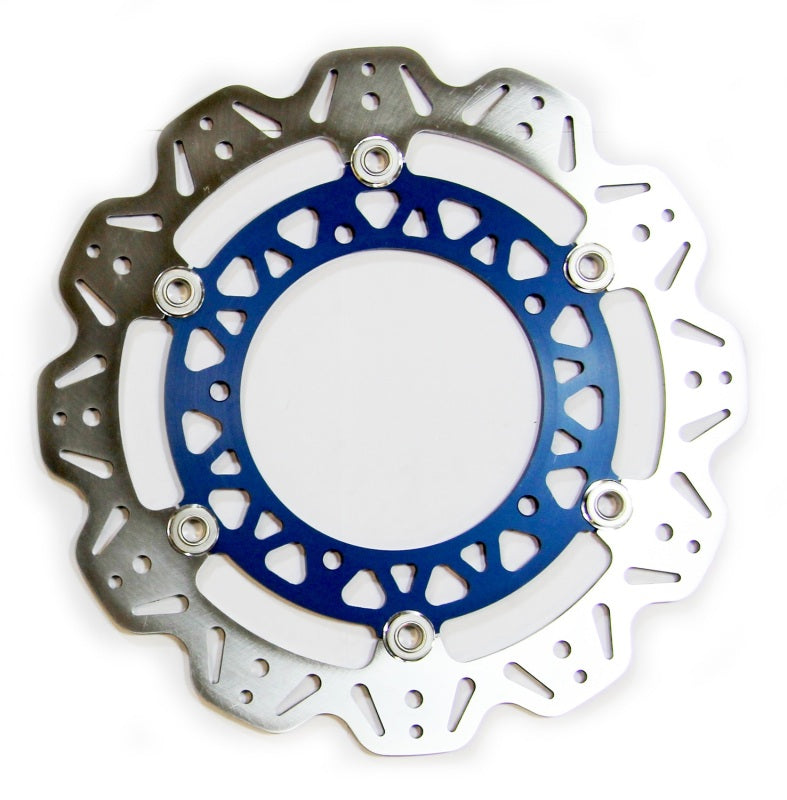 EBC 08-16 Yamaha YZF-R6 310mm Rotor Front Left/Right Vee Floating Blue Rotor