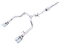 AWE Tuning 4th Gen GM 1500 5.3L 0FG Catback Split Rear Exit (w/ Bumper Cutouts) - Quad Chrome Tips