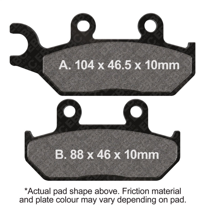 EBC 90-95 Yamaha XT 600 Front Left FA-SFA-X Brake Pads