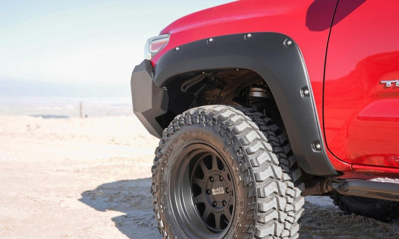 Bushwacker 16-18 Toyota Tacoma Pocket Style Flares 4pc 60.5/73.7in Bed - Black
