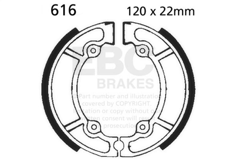 EBC 81-83 Suzuki RM 125 Rear Left FA-SFA-TT-X Brake Pads