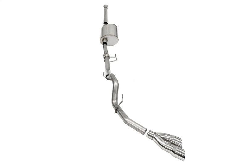 Corsa 2021-2025 Ford F-150 SuperCrew/6.5in Bed 3.5L V6 Sport Cat-Back Single Side Exit-Polished