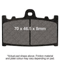 EBC 93-95 Kawasaki ZX 600 Ninja ZX6 Front Left/Right FA-SFA-X Brake Pads