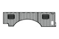 Addictive Desert Designs 23-26 Ford F250/F350/F450 SD Passenger Side Bed Molle Panel