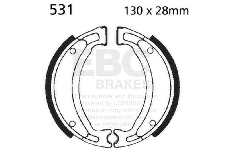 EBC 11-13 Yamaha YBR 125 (2D0D/2CS1) Front Left FA-SFA-X Brake Pads